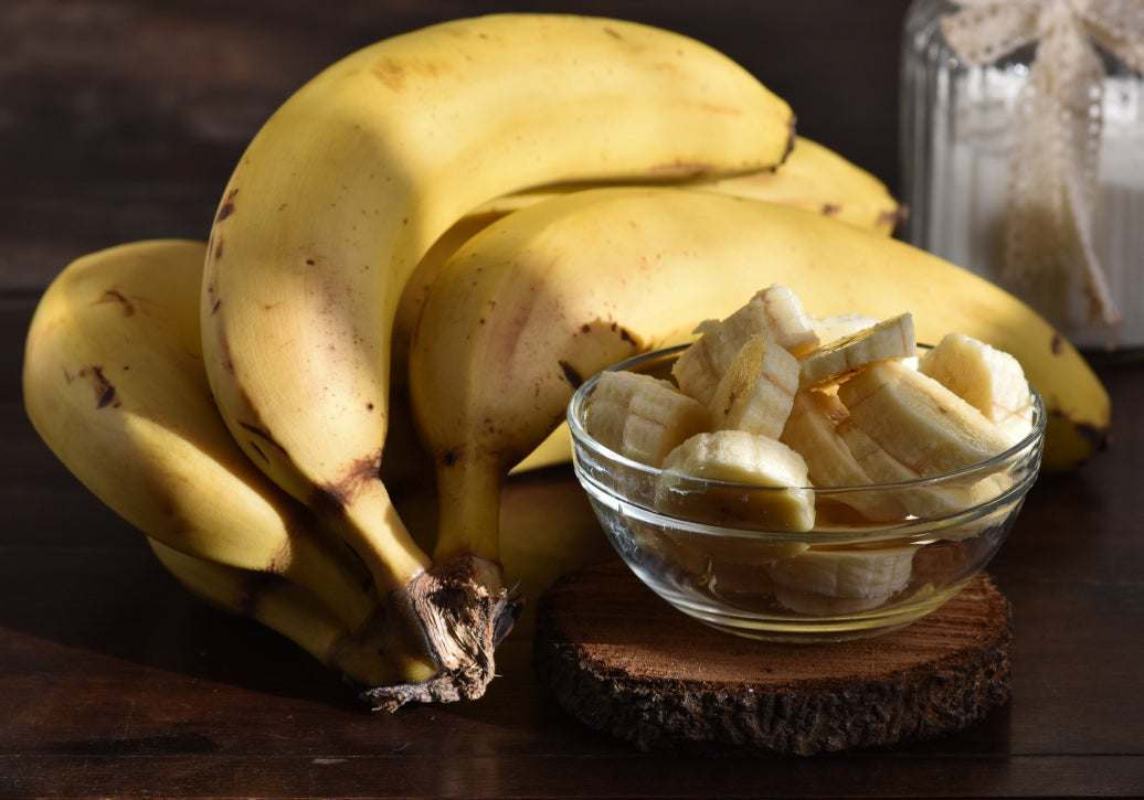 bananas on a table