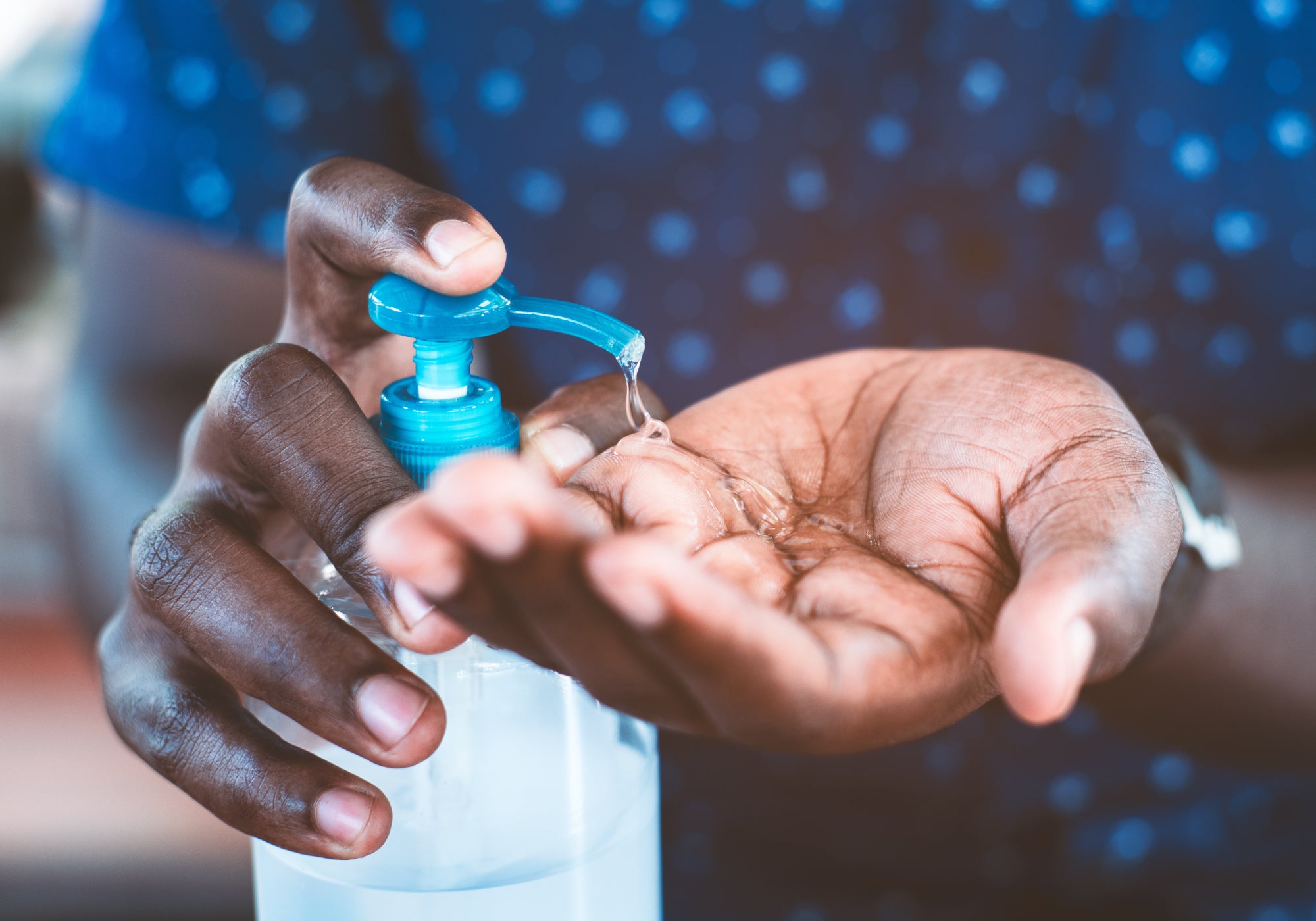 Using Hand Sanitiser