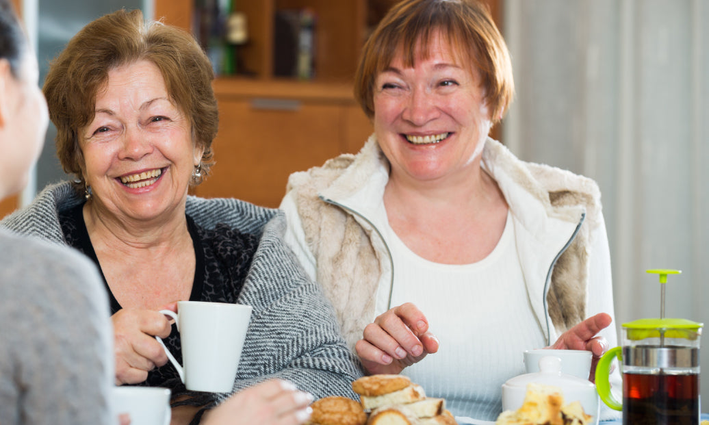 Two people enjoying a cup of coffee together