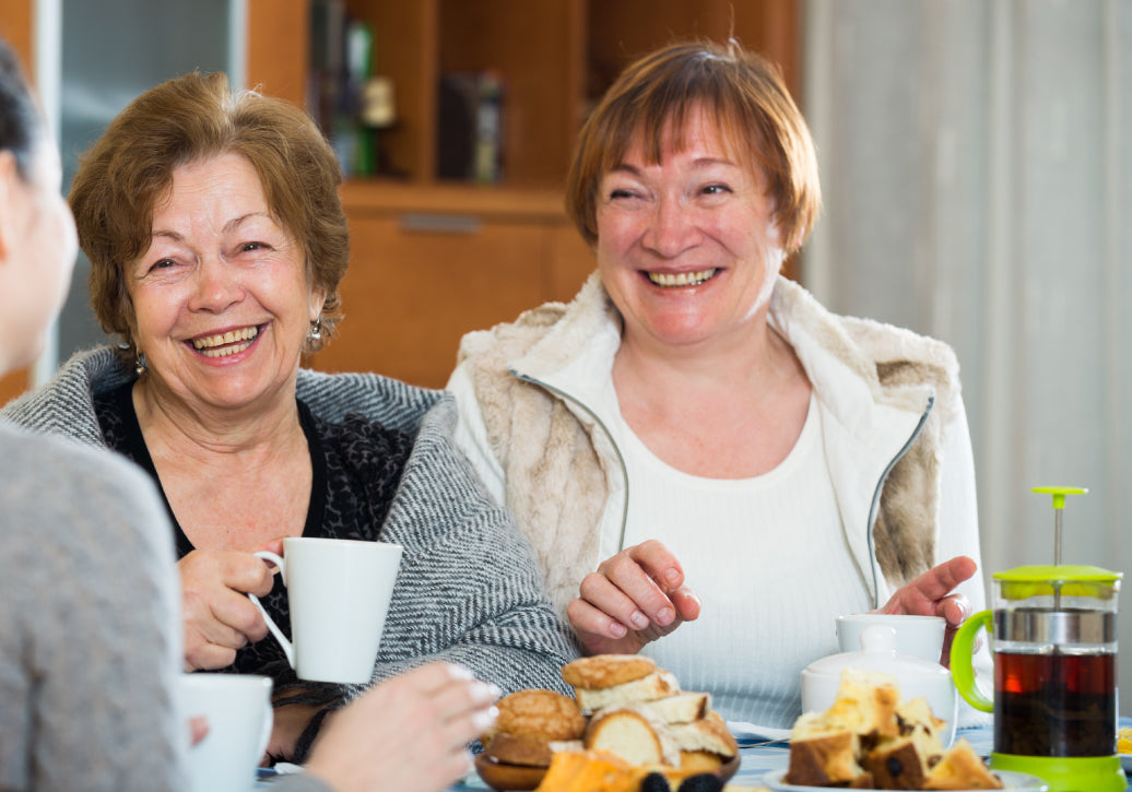 Two people enjoying a cup of coffee together