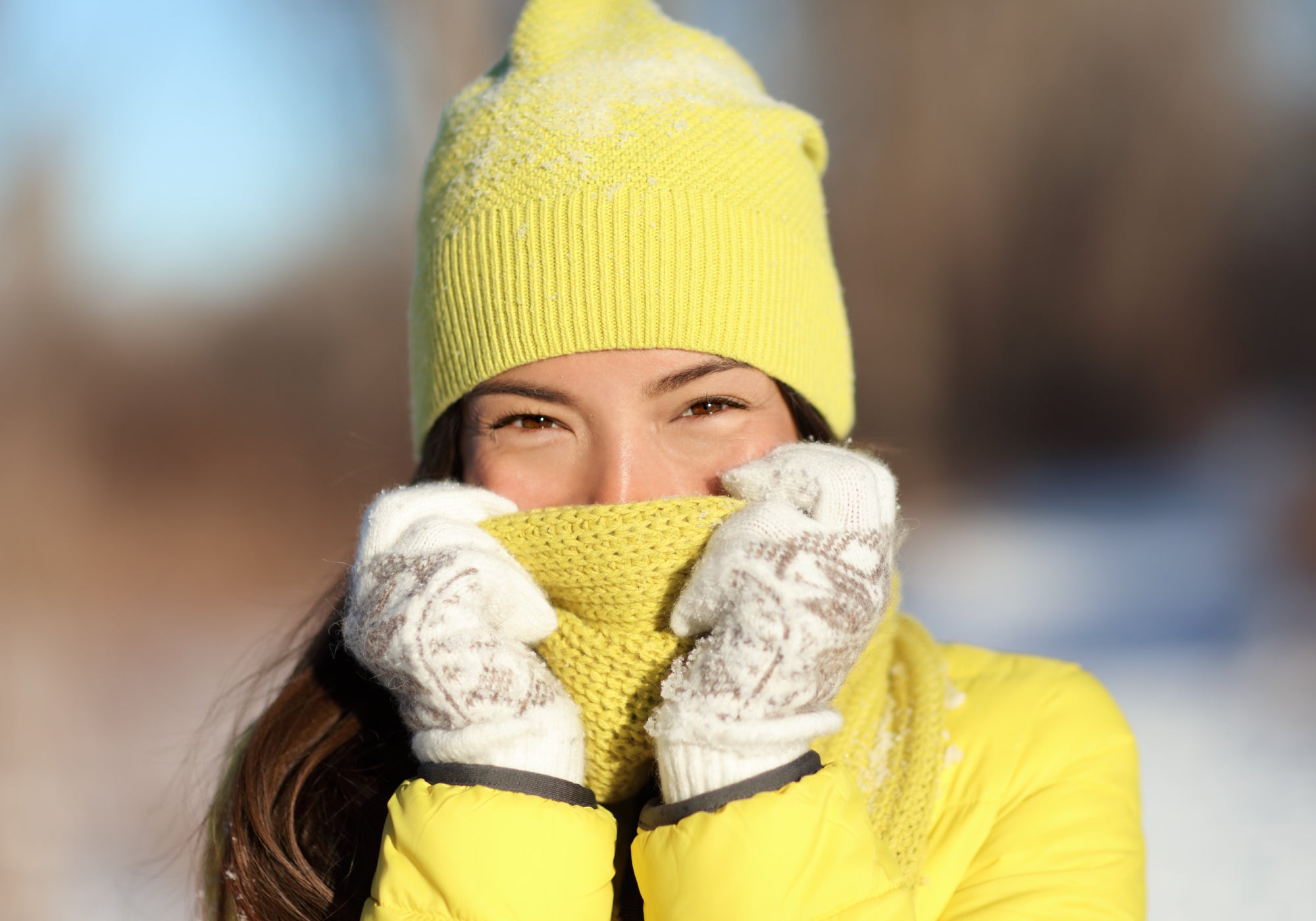 Wrapping up warm in cold weather