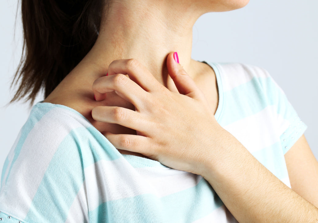 Skin irritation on the neck