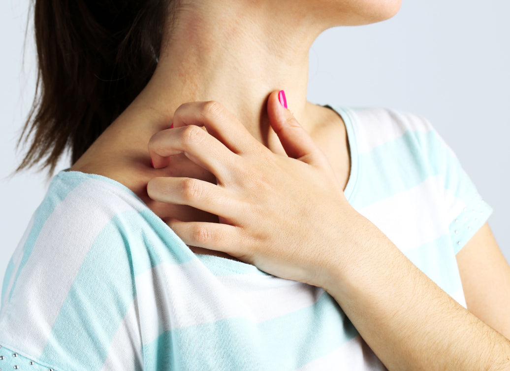 Skin irritation on the neck