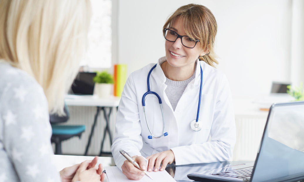 doctor discussing treatment with a patient