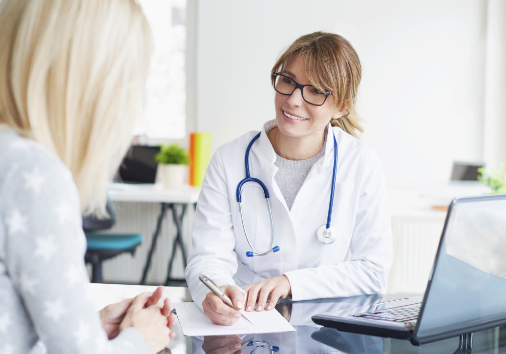 doctor discussing treatment with a patient